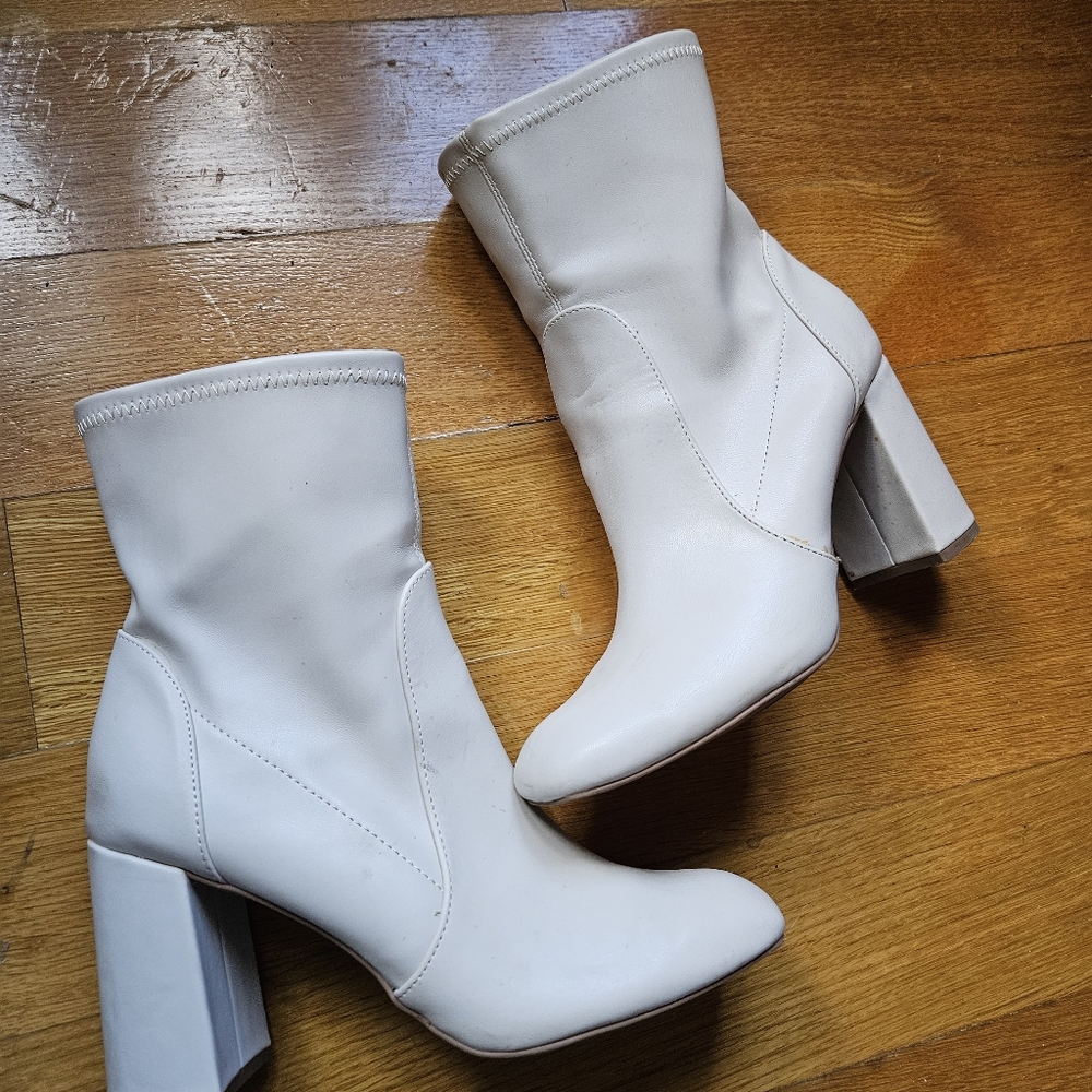 White booties